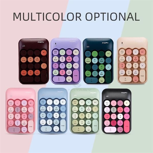 BÀN PHÍM SỐ Ko Dây MOFII X910 (Đen/Hồng/Nâu Trà Sữa)