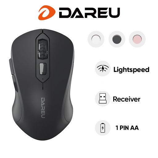 MOUSE Kô dây DAREU LM115G Chính Hãng (Đen / Hồng)