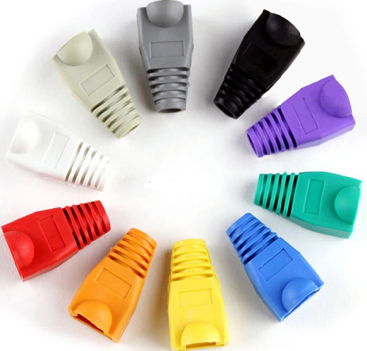 ĐẦU BỌC NHỰA RJ45 100c/bịch (Xám, Xanh, Vàng, Đỏ)