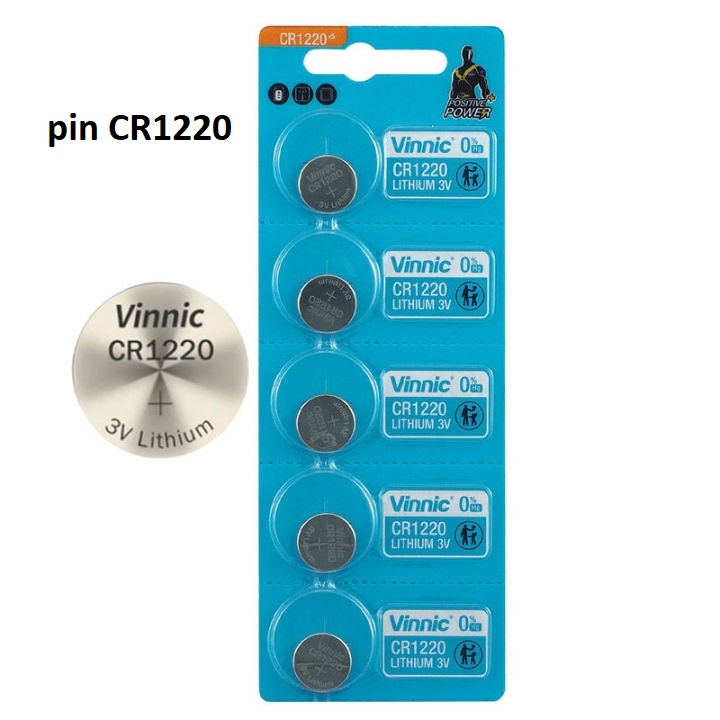 PIN CR1220 (vĩ 5 viên)