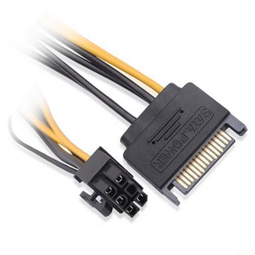 CABLE NGUỒN SATA => 8 PIN (6+2)