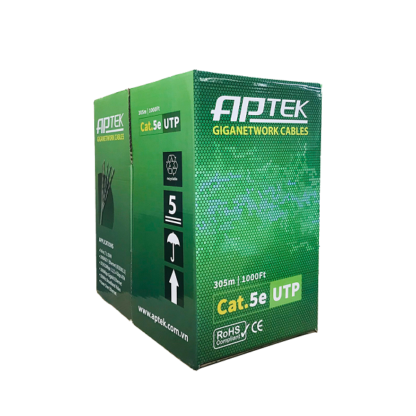 CABLE MẠNG (305M) 5E UTP APTEK (Màu Xám)