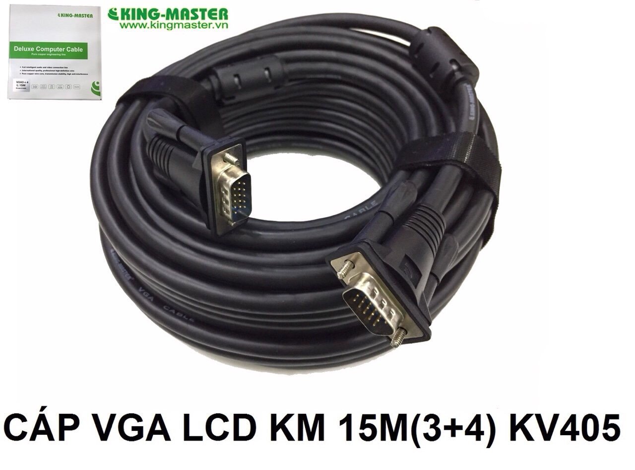 CABLE VGA 15M KINGMASTER KV405 (Đen)