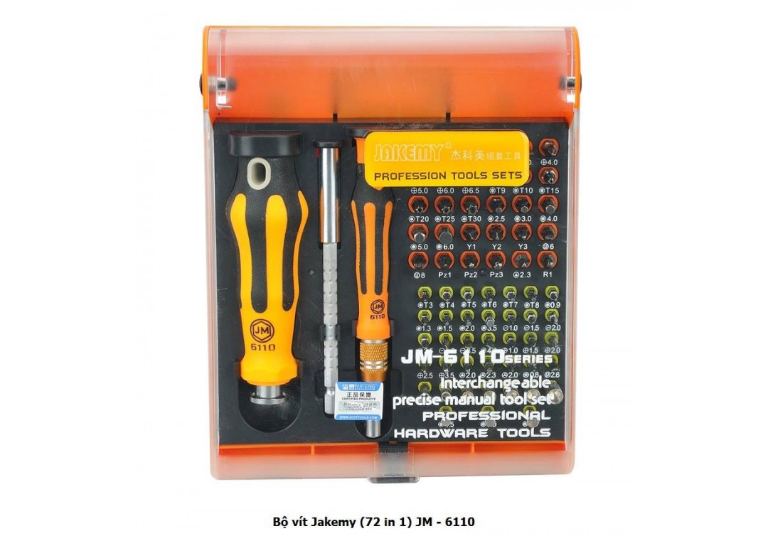 Bộ Vít đa năng JAKEMY (72in1) JM6110