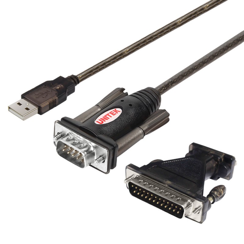 CABLE USB=>Com9K +Đầu Nối Com25K UNITEK Y105A 1.5M