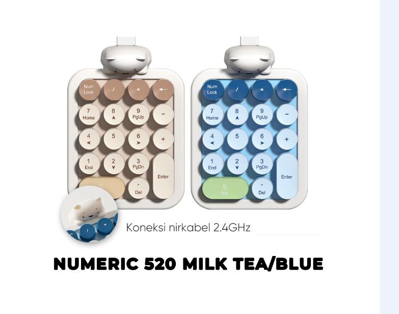 BÀN PHÍM SỐ Ko Dây MOFII 520 (TEA/BLUE)