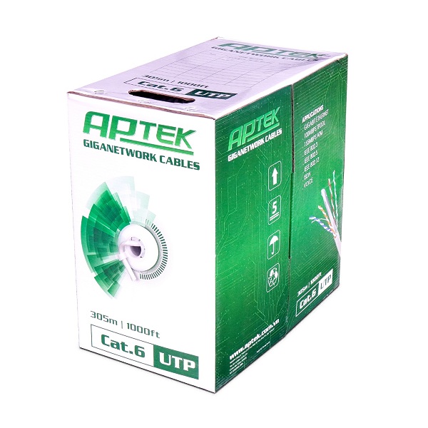 CABLE MẠNG (305M) 6E UTP APTEK (Màu Xám)