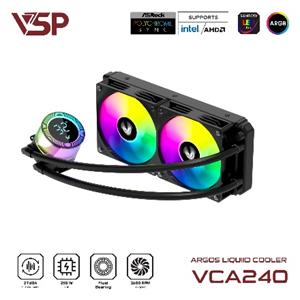 T.N NƯỚC VSP VCA240 2FAN ARGB -Màn hình hiển thị nhiệt độ (Đen)