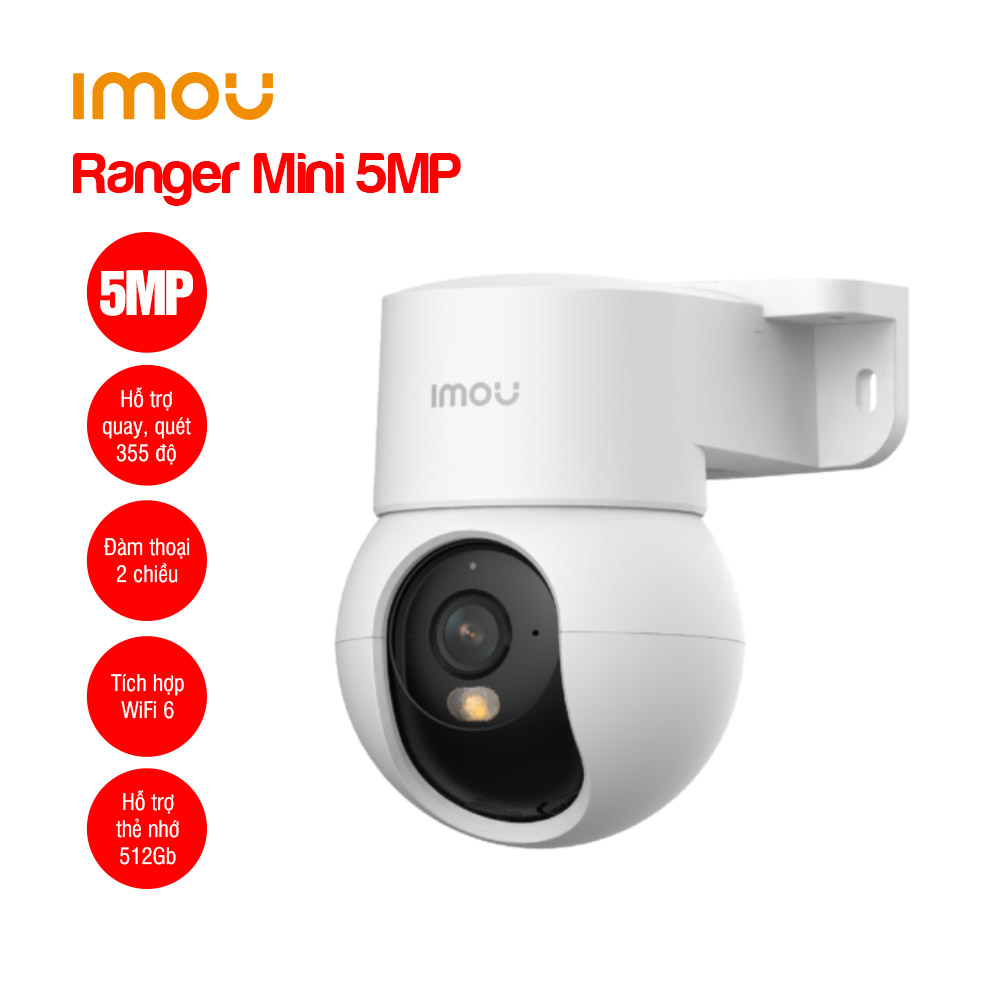 CMR WI-FI IMOU Mini IPC-K2MP-5H1WE 5.0Mpx Chính Hãng