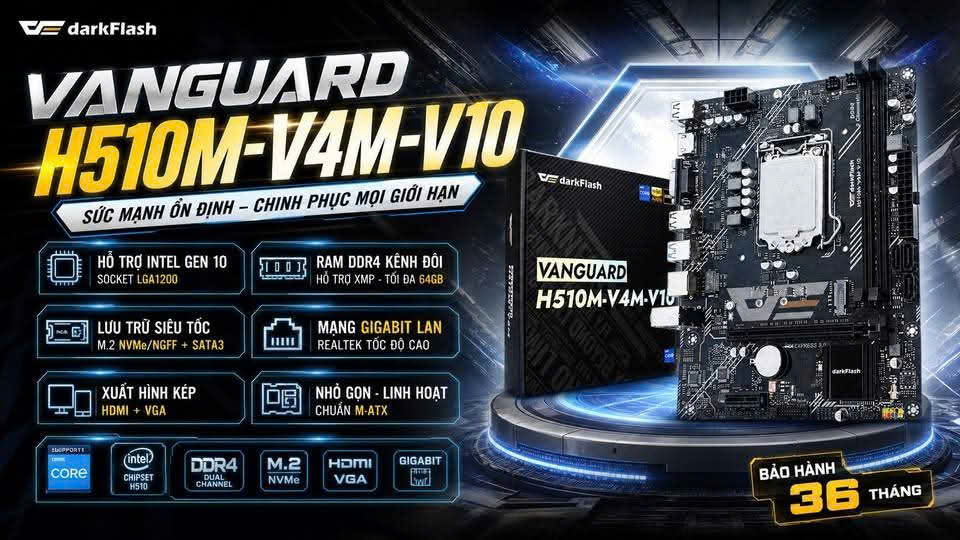 MAIN DARKFLASH H510M-V4M-V10 Chính Hãng