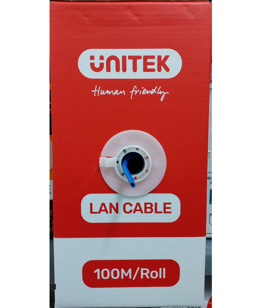 CABLE MẠNG (100M) STP 5E UNITEK C18141ABL (Màu Xanh) Chống Nhiễu