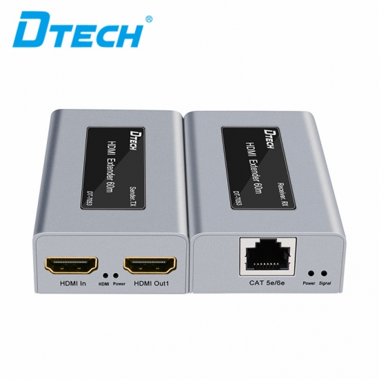 Bộ Nối Dài HDMI => LAN DTECH 60M DT7053