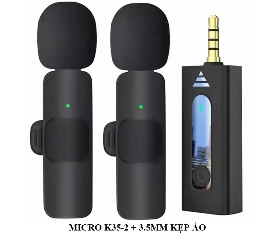 Micro K35-2 Kẹp Áo 2 Mic (Jack 3.5)