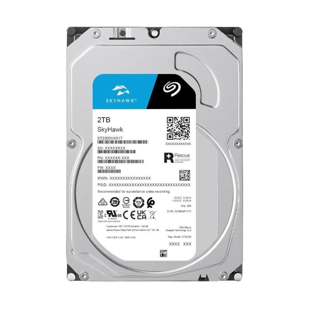 HDD 2TB SEAGATE SKYHAWK (ST2000VX017) Chính Hãng