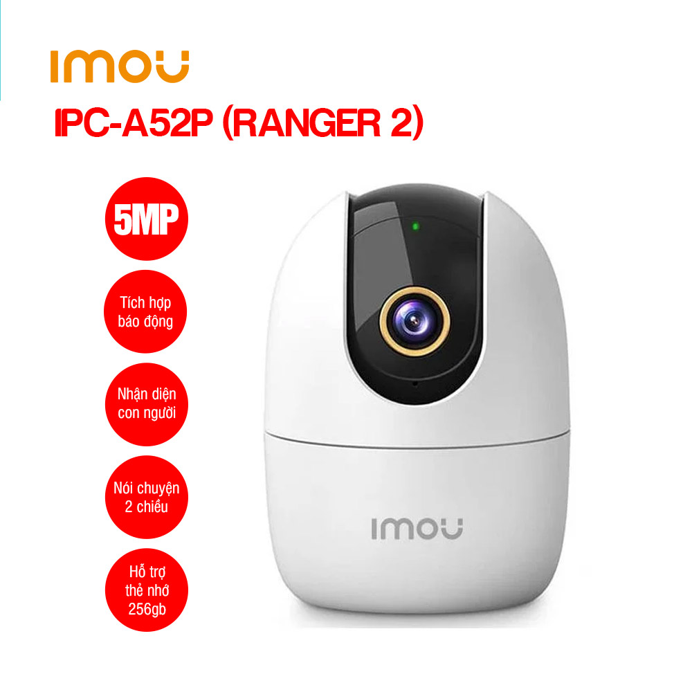 CMR WI-FI IMOU IPC-A52P Ranger 2 5Mpx Chính Hãng