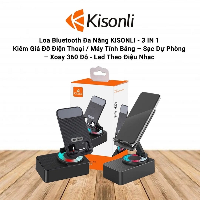 LOA BLUTOOTH KISONLI M1 LED