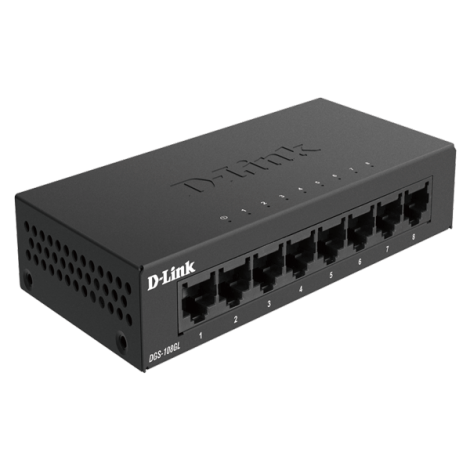 SWITCH 8P DLINK DES108GL (1Gigabit) Sắt