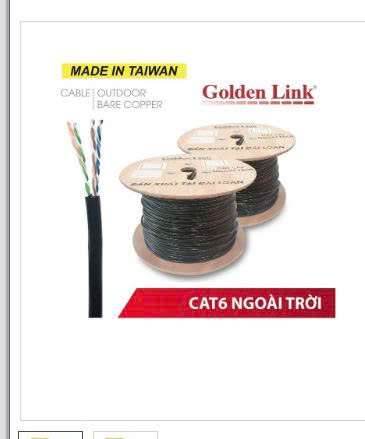 CABLE (305M) 6E GOLDEN LINK Ngoài Trời (Màu Đen)