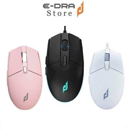MOUSE EDRA EM6102 RGB GAMING (Đen /Trắng /Hồng) Chính Hãng