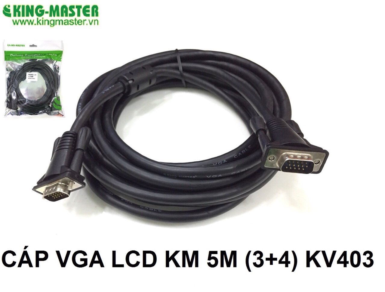CABLE VGA 5M KINGMASTER KV403 (Đen)