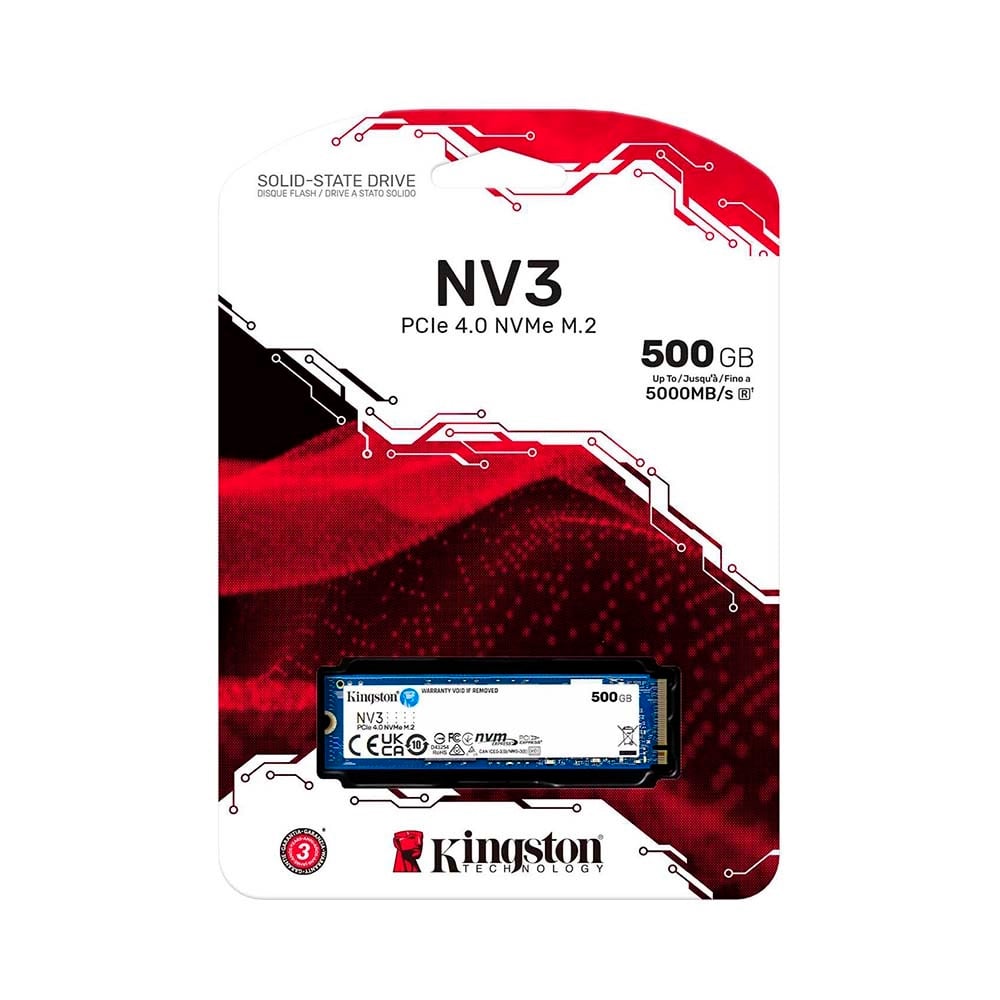 NVMe PCle 500Gb KINGSTON NV3 Gen4*4 Chính Hãng