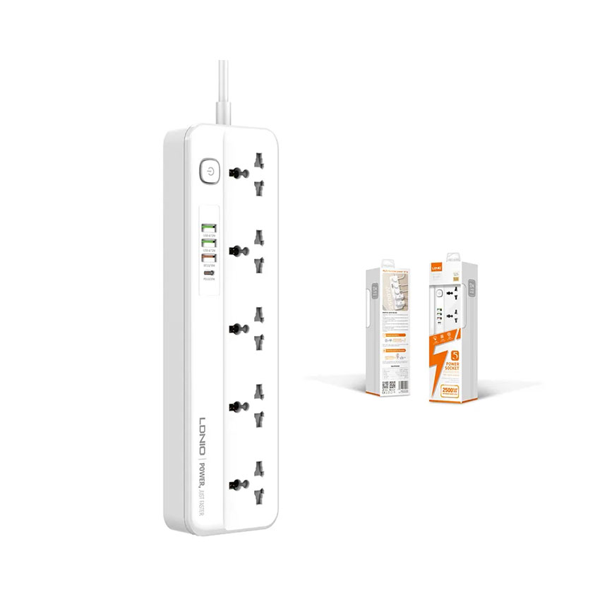 Ổ Điện 5Port + 3USB +TypeC 2500W 2m SC5415