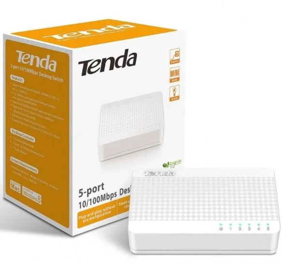 SWITCH 5P TENDA S105 (100M)