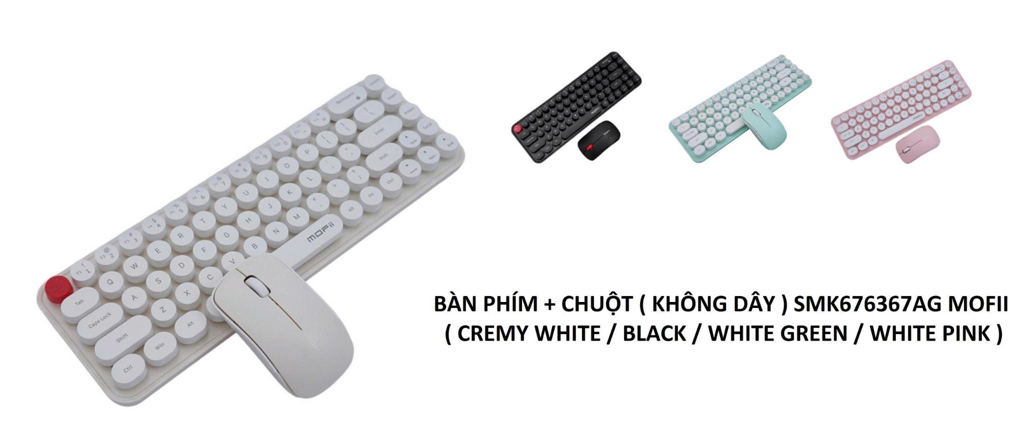 COMBO Không Dây KB+MO MOFII SMK676367AG