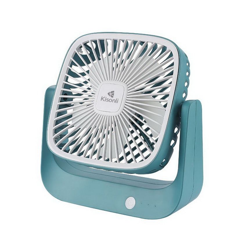 QUẠT Để Bàn KISONLI Type-C F102 Xanh / Trắng