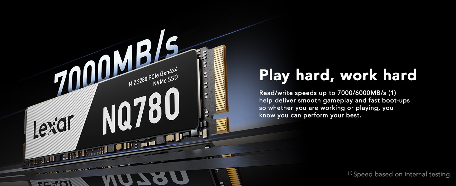 NVMe PCle 512Gb LEXAR NQ780 Gen4*4 Chính Hãng