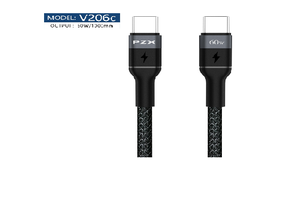 CABLE TYPE-C 1M 60W PZX V206C