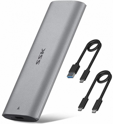 BOX M2(SATA)+NVMe SSK HE-C370 (TypeC+USB 3.1)