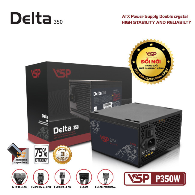 NGUỒN VSP DELTA P350W Chính Hãng