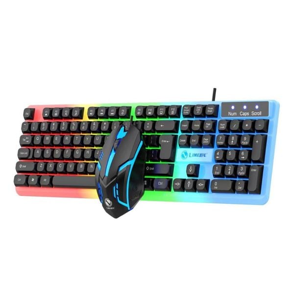 COMBO KB+MO LIMEDIE GTX350 LED (Giả Cơ) Đen / Trắng