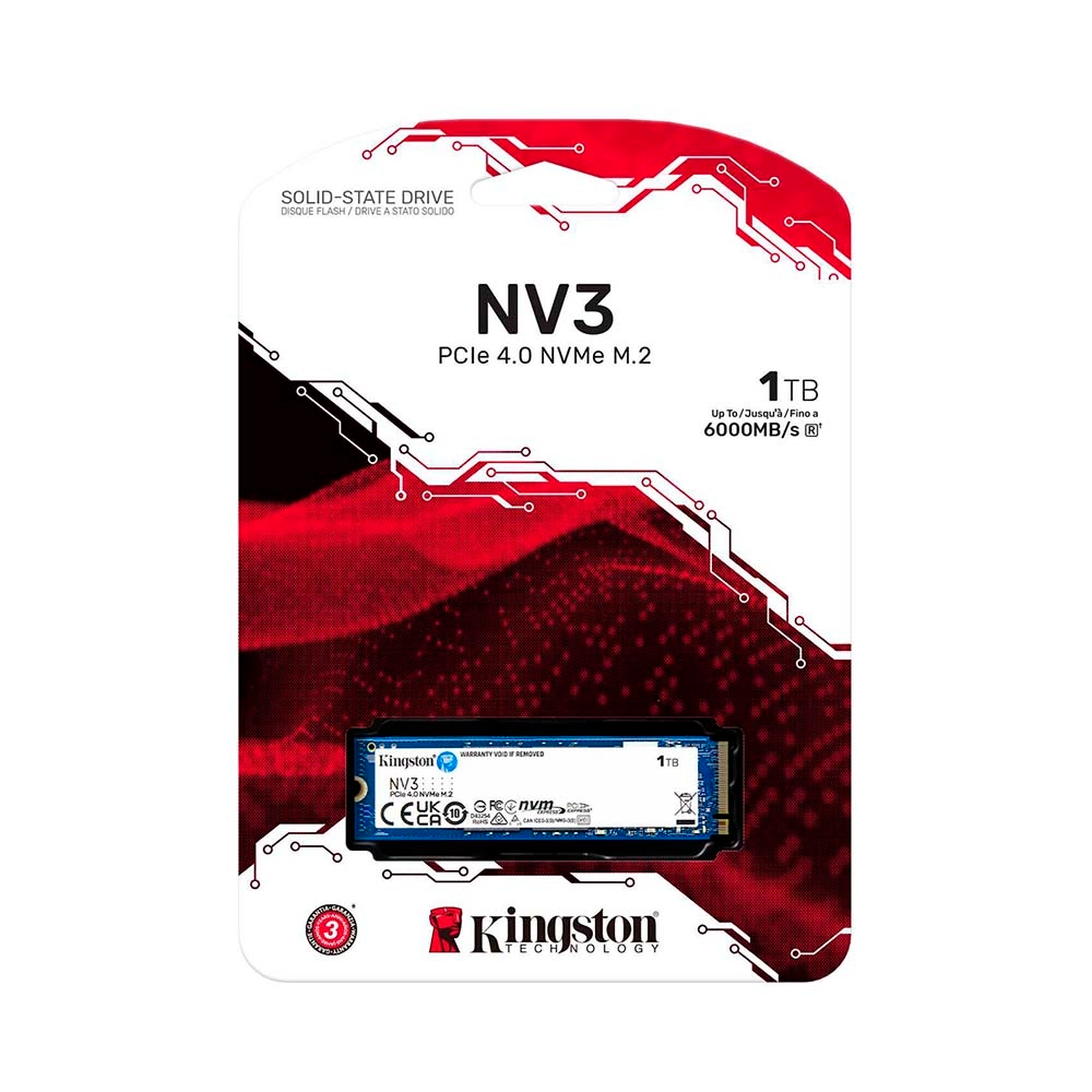 NVMe PCle 1TB KINGSTON NV3 Gen4*4 Chính Hãng