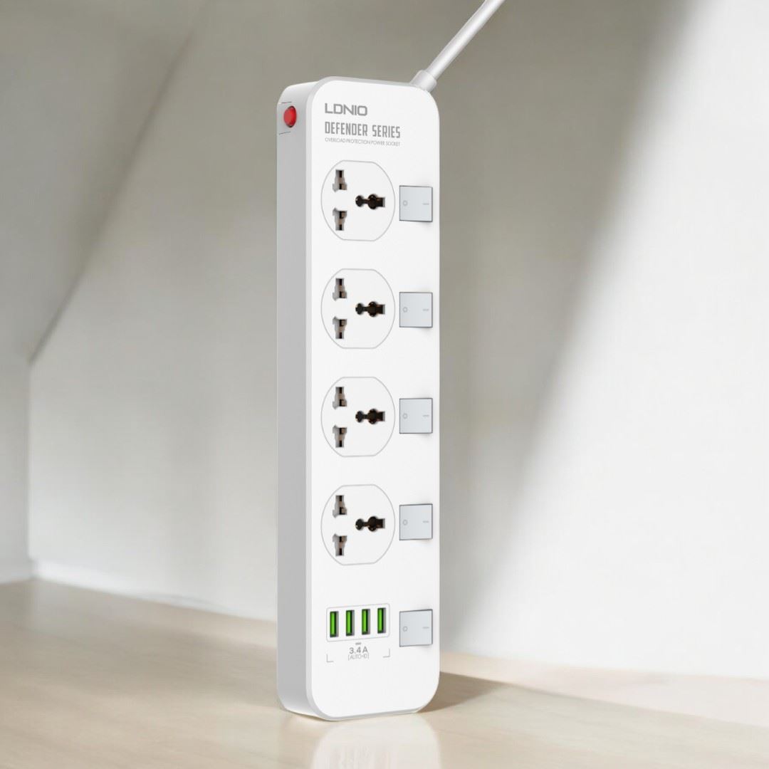 Ổ Điện 4Port + 4USB 2500W 2m SC4408