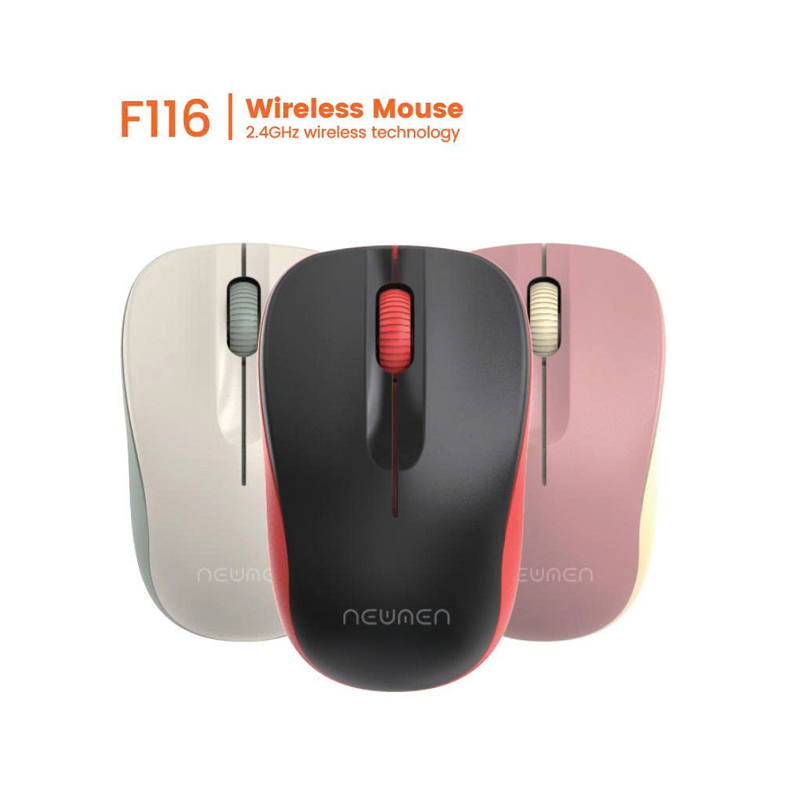 MOUSE Kô dây NEWMAN F116 (Đen / Trắng / Hồng) Chính Hãng