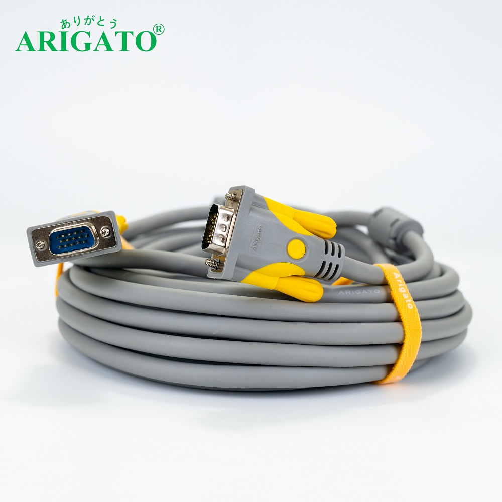 CABLE VGA 15M Arigato (dây Xám - Tốt)