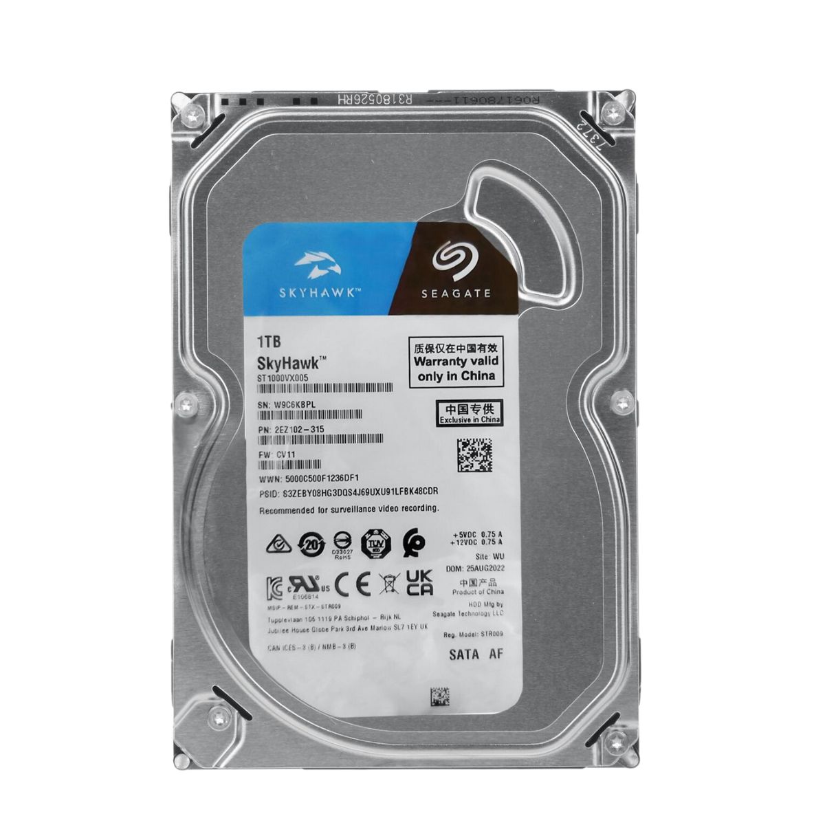 HDD 1TB SEAGATE SKYHAWK (ST1000VX013) Chính Hãng