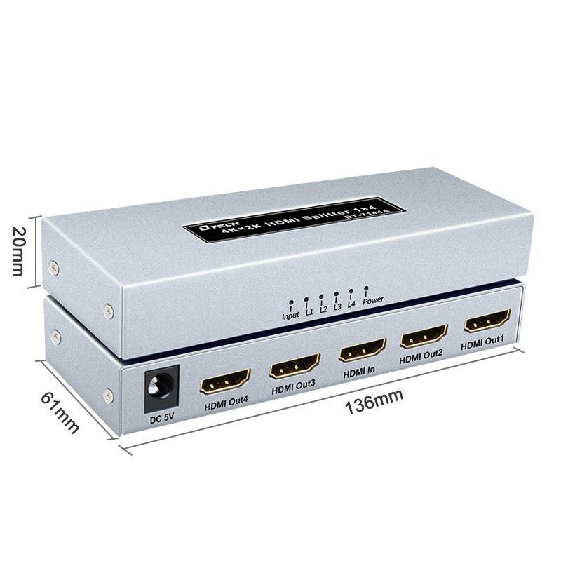 HUB HDMI 1 => 4 DTECH DT7144A