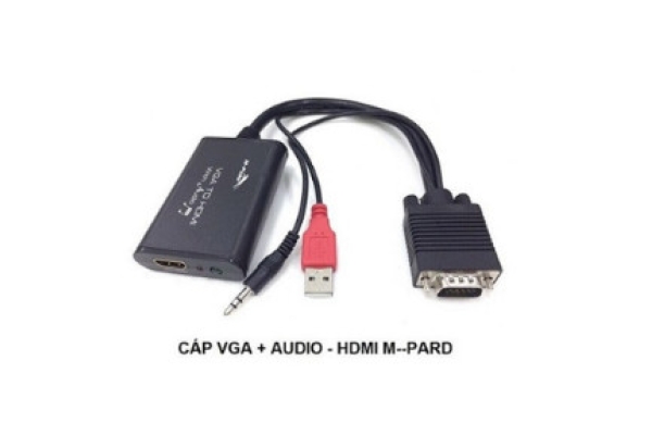 CABLE VGA => HDMI +USB +Audio MPARD MD008