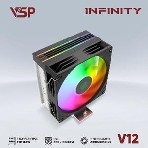 FAN CPU VSP V12 (4 Ống Đồng) Đen / Trắng