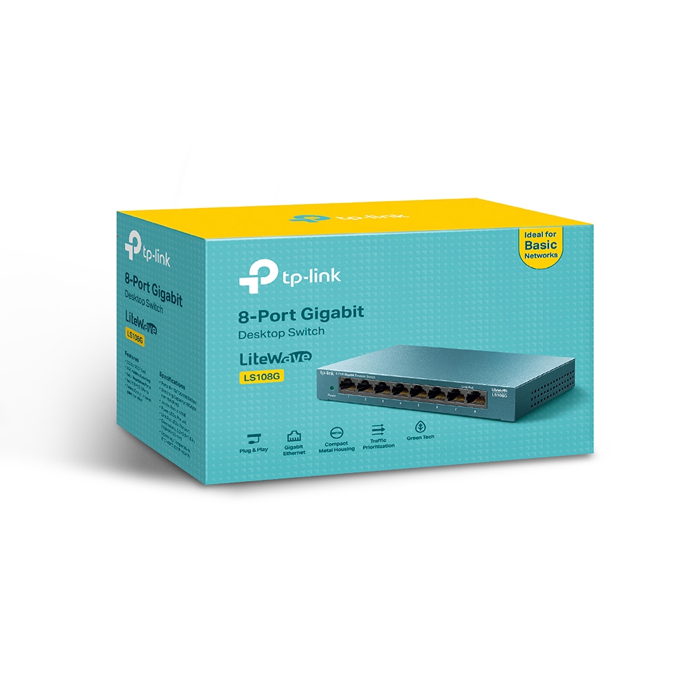 SWITCH 8P TP-LINK LS108G (1Gigabit) Vỏ Sắt