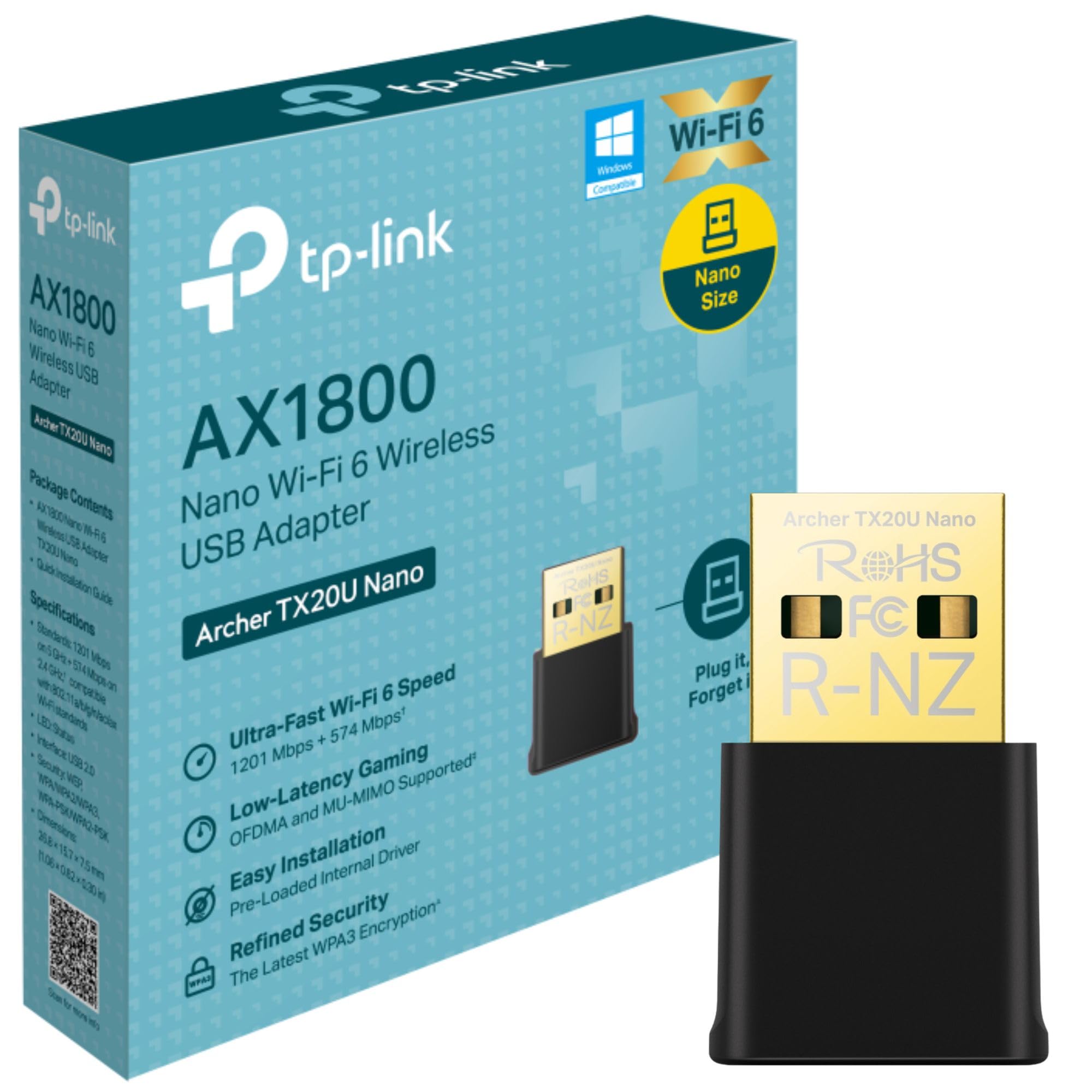 USB WIFI TP-LINK ARCHER TX20U Nano AX1800