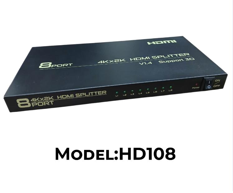 HUB HDMI 1 => 8 (4K) FJGEAR HD108