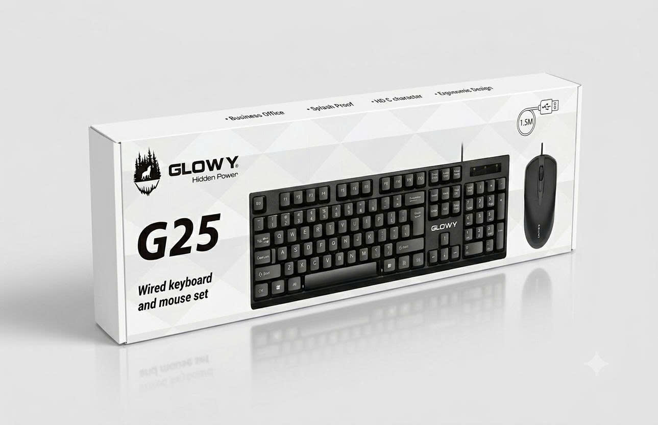 COMBO KB+MO GLOWY G25 (USB) Chính Hãng