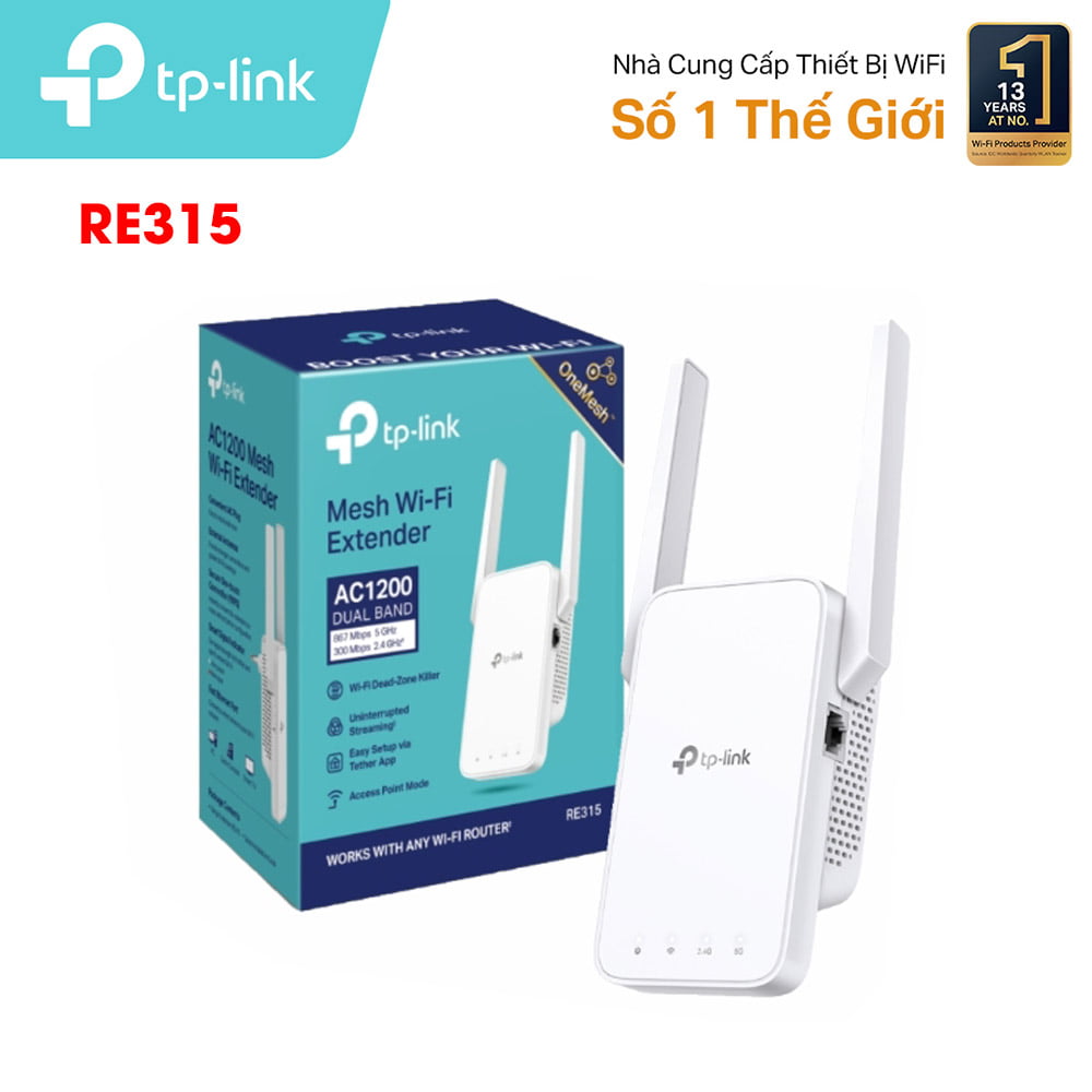 BỘ MỞ RỘNG SÓNG WIFI TPLINK RE315 AC1200