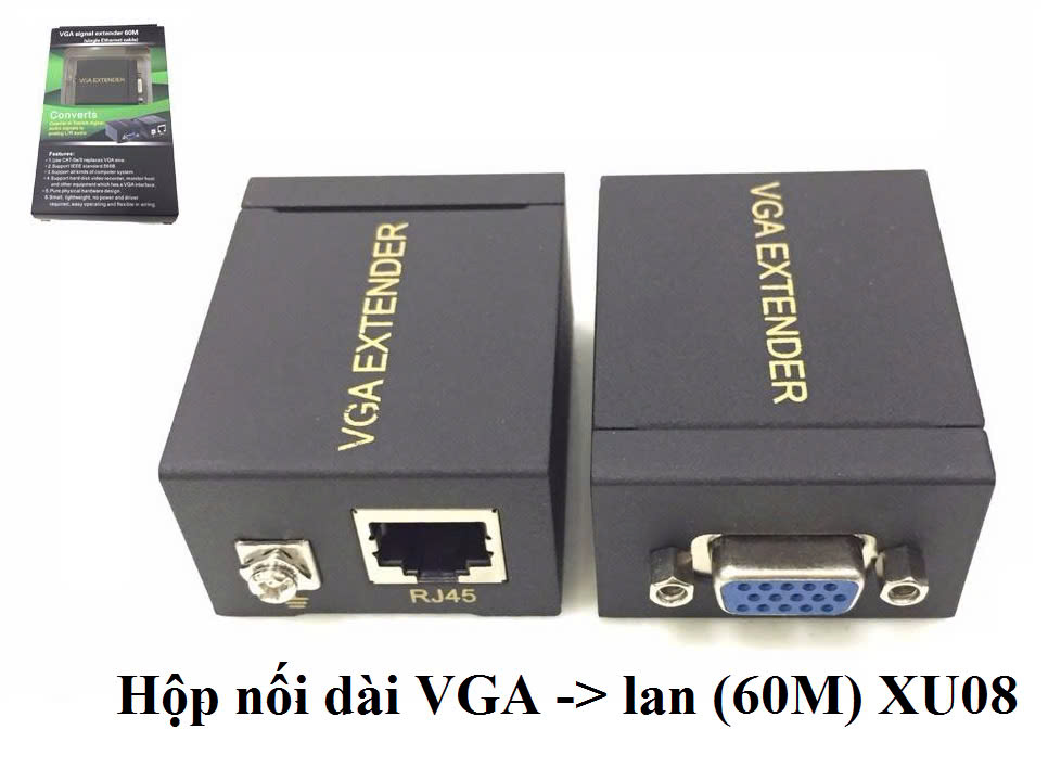 BỘ NỐI DÀI VGA 60M (qua cổng LAN) XU08