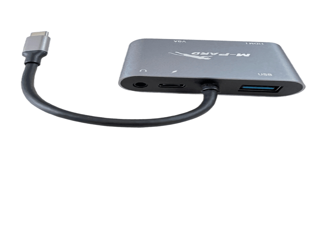 CABLE TYPE-C => VGA+ HDMI +USB +PD MPARD MD042